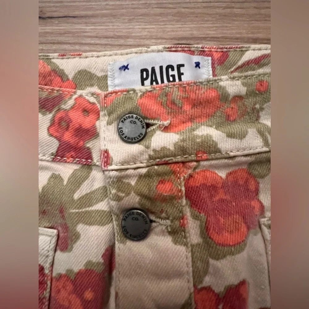 Paige Demin Floral Skirt 26 - Picture 2 of 5